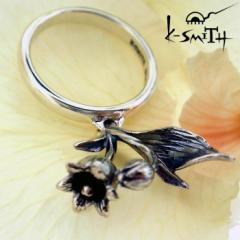 P[X~X K-SMITH o[Xf[ t[ Vo[ O w fB[X 7`15 5 Birthday Flower Ring KF-RING-05 