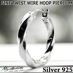 GYRNV Ms collection Vo[ t[v sAX Y Ўp FINE TWIST WIRE HOOP PIERCE M FE-011