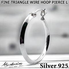GYRNV Ms collection Vo[ t[v sAX Y Ўp FINE TRIANGLE WIRE HOOP PIERCE L FE-021
