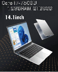 FANHUN 14.1C` Windows 11 Pro m[gp\R Core i7-7500U 12GB RAM 2TB SSD 