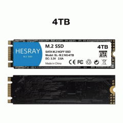 HESRAY M.2 2280 NGFF SSD 4TB SATA III NAND MODEL:SLM2 NG \bhXe[ghCu Read:7000MBs Write:4000MBs