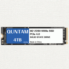 QUNTAM NVMe M.2 2280 4TB PCIe4.0 Gen4x4 3D NAND SSD �����\���b�h�X�e�[�g�h���C�u