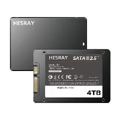 HESRAY SATA3 2.5�C���` 3D NAND SSD 4TB �����\���b�h�X�e�[�g�h���C�u Read:5000/7000MBs Write:4000/4600MBs �f�X�N�g�b�v �m�[�g�p�\
