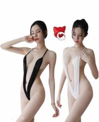 セクシーランジェリー マイクロビキニ 透ける水着 テディ 穴あき下着 レオタード 水着 コスチューム 大きいサイズ セクシー ランジェ
