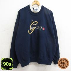 �Ò� ���� �X�E�F�b�g ���f�B�[�X 90�N�� 90s �O�����} �o�� �h�J �傫���T�C�Y �N���[�l�b�N USA�� �� �l�C�r�[ ���� �X�G�b ���� �Ò�