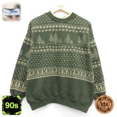 �Ò� Artisans ���� �j�b�g 90�N�� 90s ���f�B�[�X �v�����g �t�F�A�A�C�� �N���[�l�b�N ���� USA�� �O���[�� 26aug25 ����