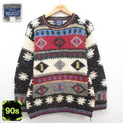 �Ò� Woolrich ���� �j�b�g ���f�B�[�X 90�N�� 90s �Z�[�^�[ �l�C�e�B�u�� �E�[�� �N���[�l�b�N �}���`�J���[ ���� spe 26sep25 ����