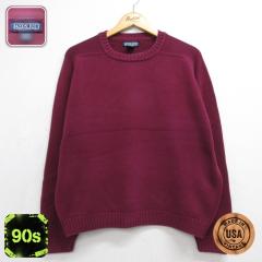 �Ò� LANDSEND �����Y�G���h ���� �j�b�g ���f�B�[�X 90�N�� 90s �Z�[�^�[ ���n �R�b�g�� �N���[�l�b�N USA�� �o�[�K���f�B 26sep29 ����