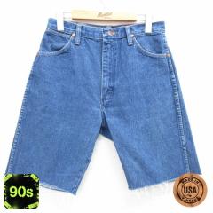 �Ò� �����O���[ Wrangler �V���[�g �p���c �V���[�c ���f�B�[�X 90�N�� 90s �R�b�g�� USA�� �� �l�C�r�[ �f�j�� ���� �{�g�� ���� �Ò�