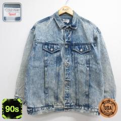 �Ò� �J���o���N���C�� Calvin Klein ���� �f�j�� �W���P�b�g �����Y 90�N�� 90s �P�~�J���E�H�b�V�� �R�b�g�� USA�� �l�C�r�[ ���~�� 26