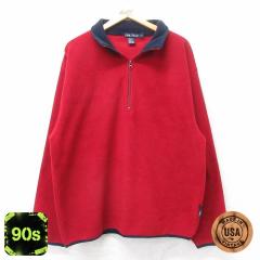 �Ò� �m�[�e�B�J NAUTICA ���� �u�����h �n�[�t�W�b�v �t���[�X �W���P�b�g �����Y 90�N�� 90s USA�� �ԑ� ���b�h L�T�C�Y �� ���� �Ò�