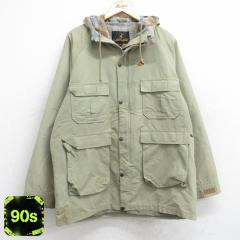 �Ò� LAKELAND ���� �}�E���e�� �W���P�b�g �p�[�J�[ �����Y 90�N�� 90s ���O���� �x�[�W�� �J�[�L �����E�[�� L�T�C�Y ����  ���� �Ò�