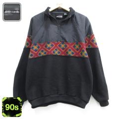 �Ò� �s�G�[���J���_�� pierre cardin ���� �W���P�b�g �n�[�t�W�b�v �����Y 90�N�� 90s ���O���� �l�C�e�B�u�� �t���[�X �u���b�N 26sep