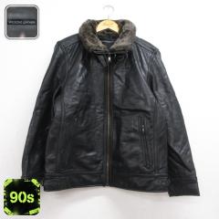 �Ò� �E�B���\���Y Wilsons Leather ���� ���U�[ �W���P�b�g �����Y 90�N�� 90s �u���b�N 26sep11 ����