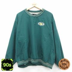 �Ò� ���� �W���P�b�g �����Y 90�N�� 90s EMPIRE STATE �傫���T�C�Y �N���[�l�b�N USA�� �� �O���[�� XL�T�C�Y ���� �A�E�^�[ ���� �Ò�