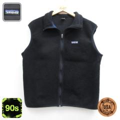 �Ò� �p�^�S�j�A patagonia �m�[�X���[�u �W���P�b�g �����Y 90�N�� 90s �t���[�X �x�X�g USA�� �u���b�N spe 26sep02 ����