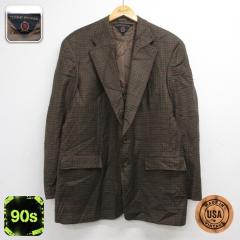 �Ò� �g�~�[�q���t�B�K�[ TOMMY HILFIGER ���� �e�[���[�h �W���P�b�g �����Y 90�N�� 90s �E�[�� �`�F�b�N USA�� �u���E�� spe 26sep03 