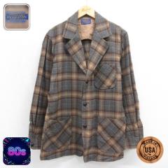 �Ò� �y���h���g�� PENDLETON ���� �W���P�b�g �����Y 80�N�� 80s �E�[�� Pendleton USA�� �u���E�� �`�F�b�N 26aug31 ����