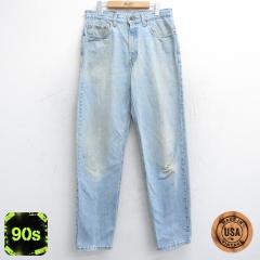 �Ò� �W�[���Y Levis ���[�o�C�X 550 �����Y 90�N�� 90s �q�Q �e�[�p�[�h �R�b�g�� USA�� ���� �l�C�r�[ �f�j�� W33 ���� �{�g ���� �Ò�