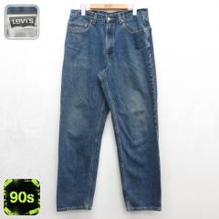 �Ò� Levis ���[�o�C�X �����Y 90�N�� 90s �W�[���Y 550 �����b�N�X�t�B�b�g �R�b�g�� �l�C�r�[ �f�j�� 26sep17 ����