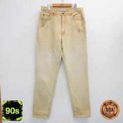 �Ò� �Q�X GUESS �W�[���Y �����Y 90�N�� 90s �e�[�p�[�h �R�b�g�� USA�� �x�[�W�� �J�[�L �f�j�� W34 ���� �{�g���X �W�[�p�� ���� �Ò�