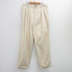 �Ò� �g�~�[�q���t�B�K�[ TOMMY HILFIGER �u�����h �p���c �����Y 90�N�� 90s �x�[�W���n �J�[�L W36 ���� �{�g���X �����O ���� �Ò�