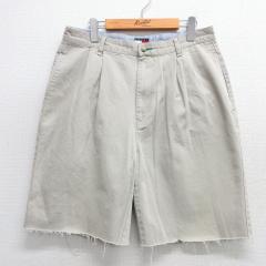 �Ò� �g�~�[�q���t�B�K�[ TOMMY HILFIGER �u�����h �V���[�g �p���c �V���[�c �����Y 90�N�� 90s �R�b�g�� �x�[�W�� �J�[�L sp ���� �Ò�