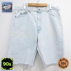 �Ò� ���[�o�C�X Levis 505 �V���[�g �p���c �V���[�c �����Y 90�N�� 90s �R�b�g�� USA�� ���C�g�u���[ �f�j�� 26jun03 ����