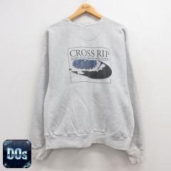 �Ò� ���� �`�����s�I�� Champion ���o�[�X�E�B�[�u �����Y 00�N�� 00s CROSS RIP �傫���T�C�Y �N���[�l�b�N ���O���[ ���~�� ���� �Ò�