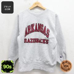 �Ò� ���� �`�����s�I�� Champion ���o�[�X�E�B�[�u �����Y 90�N�� 90s �A�[�J���\�[���C�U�[�o�b�N�X �N���[�l�b�N USA�� �O���[ ���~��