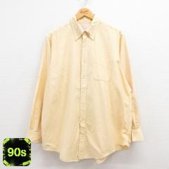 �Ò� �u���b�N�X�u���U�[�Y BROOKS BROTHERS ���� �u�����h �V���c �����Y 90�N�� 90s �傫���T�C�Y �R�b�g�� �{�^���_�E�� �� ���� �Ò�