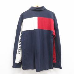 �Ò� �g�~�[�q���t�B�K�[ TOMMY HILFIGER ���� �u�����h ���K�[ �V���c �����Y 00�N�� 00s ���̎q �R�b�g�� �� �l�C�r�[ XL�T ���� �Ò�