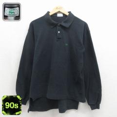 �Ò� ���R�X�e LACOSTE IZOD ���� �u�����h �|�� �V���c �����Y 90�N�� 90s �����|�C���g���S �R�b�g�� �u���b�N 26jun12 ����