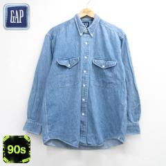 �Ò� �M���b�v GAP ���� �u�����h �V���c �����Y 90�N�� 90s �t���b�v�|�P�b�g �R�b�g�� �{�^���_�E�� �l�C�r�[ �f�j�� 26sep03 ����