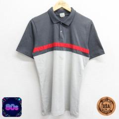 �Ò� �A�f�B�_�X adidas ���� �u�����h �|�� �V���c �����Y 80�N�� 80s USA�� �O���[�� M�T�C�Y ���� �g�b�v�X ���� �Ò�