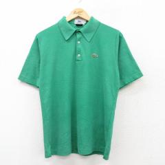 �Ò� ���R�X�e LACOSTE ���� �u�����h �|�� �V���c �����Y 90�N�� 90s �����|�C���g���S ���̎q �� �O���[�� M�T�C�Y ���� �g ���� �Ò�