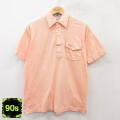 �Ò� ���R�X�e LACOSTE ���� �u�����h �|�� �V���c �����Y 90�N�� 90s �����|�C���g���S �R�b�g�� ���I�����W L�T�C�Y ���� �g ���� �Ò�