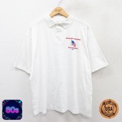 �Ò� ���� �|�� �V���c �����Y 80�N�� 80s ������ �傫���T�C�Y USA�� �� �z���C�g XL�T�C�Y ���� �g�b�v�X ���� �Ò�