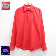 �Ò� VAN HEUSEN �o���q���[�Z�� ���� �V���c �����Y 80�N�� 80s �J�t�X�{�^�� ���b�h 26aug25 ����