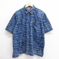 �Ò� �g�~�[�q���t�B�K�[ TOMMY HILFIGER �g�~�[�W�[���Y ���� �u�����h �V���c �����Y 90�N�� 90s ���� �R�b�g�� ���� �l�C�r ���� �Ò�