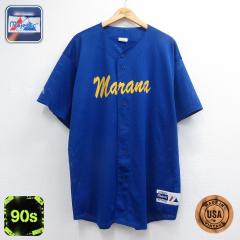 �Ò� �}�W�F�X�e�B�b�N ���� �x�[�X�{�[�� �V���c �����Y 90�N�� 90s marana ���b�V���n �傫���T�C�Y �����O�� USA�� �u���[ 26jul10 ��