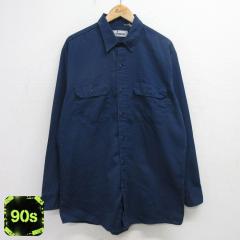 �Ò� ���[�o�b�N�X ���� ���[�N �V���c �����Y 90�N�� 90s �傫���T�C�Y �����O�� �� �l�C�r�[ XL�T�C�Y ���� �g�b�v�X ���� �Ò�