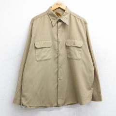 �Ò� �r�b�O�����N ���� ���[�N �V���c �����Y 80�N�� 80s USA�� �x�[�W�� �J�[�L XL�T�C�Y ���� �g�b�v�X ���� �Ò�