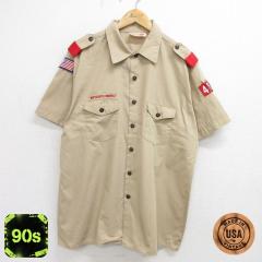�Ò� ���� �{�[�C�X�J�E�g �V���c �����Y 90�N�� 90s ���b�y�� USA�� �x�[�W�� �J�[�L spe XL�T�C�Y ���� �g�b�v�X ���� �Ò�