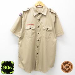 �Ò� ���� �{�[�C�X�J�E�g �V���c �����Y 90�N�� 90s �����O�� USA�� �x�[�W�� �J�[�L XL�T�C�Y ���� �g�b�v�X ���� �Ò�