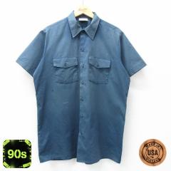 �Ò� �f�B�b�L�[�Y Dickies ���� ���[�N �V���c �����Y 90�N�� 90s �����O�� USA�� �� �l�C�r�[ spe XL�T�C�Y ���� �g�b�v�X ���� �Ò�