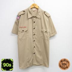 �Ò� ���� �{�[�C�X�J�E�g �V���c �����Y 90�N�� 90s USA�� �x�[�W�� �J�[�L XL�T�C�Y ���� �g�b�v�X ���� �Ò�