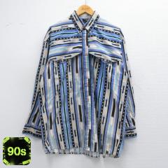 �Ò� ���� �E�G�X�^�� �V���c �����Y 90�N�� 90s �R�b�g�� �{�^���_�E�� ������ �l�C�r�[ XL�T�C�Y ���� �g�b�v�X ���� �Ò�