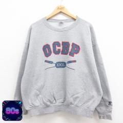 �Ò� �X�^�[�^�[ STARTER ���� �X�E�F�b�g �����Y 80�N�� 80s OCBP �傫���T�C�Y �N���[�l�b�N �O���[ ���~�� XL�T�C�Y ����  ���� �Ò�