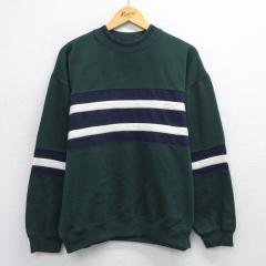 �Ò� ���� �X�E�F�b�g �����Y 90�N�� 90s �N���[�l�b�N �Α� �O���[�� L�T�C�Y ���� �X�G�b�g �g���[�i�[ �g�b�v�X ���� �Ò�